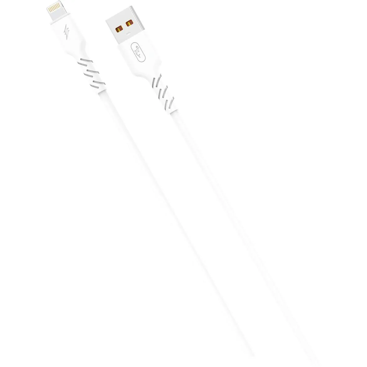 Кабель SkyDolphin S07L TPE High Elastic Line USB - Lightning (M/M), 1 м, White (USB-000593) - мініатюра 2