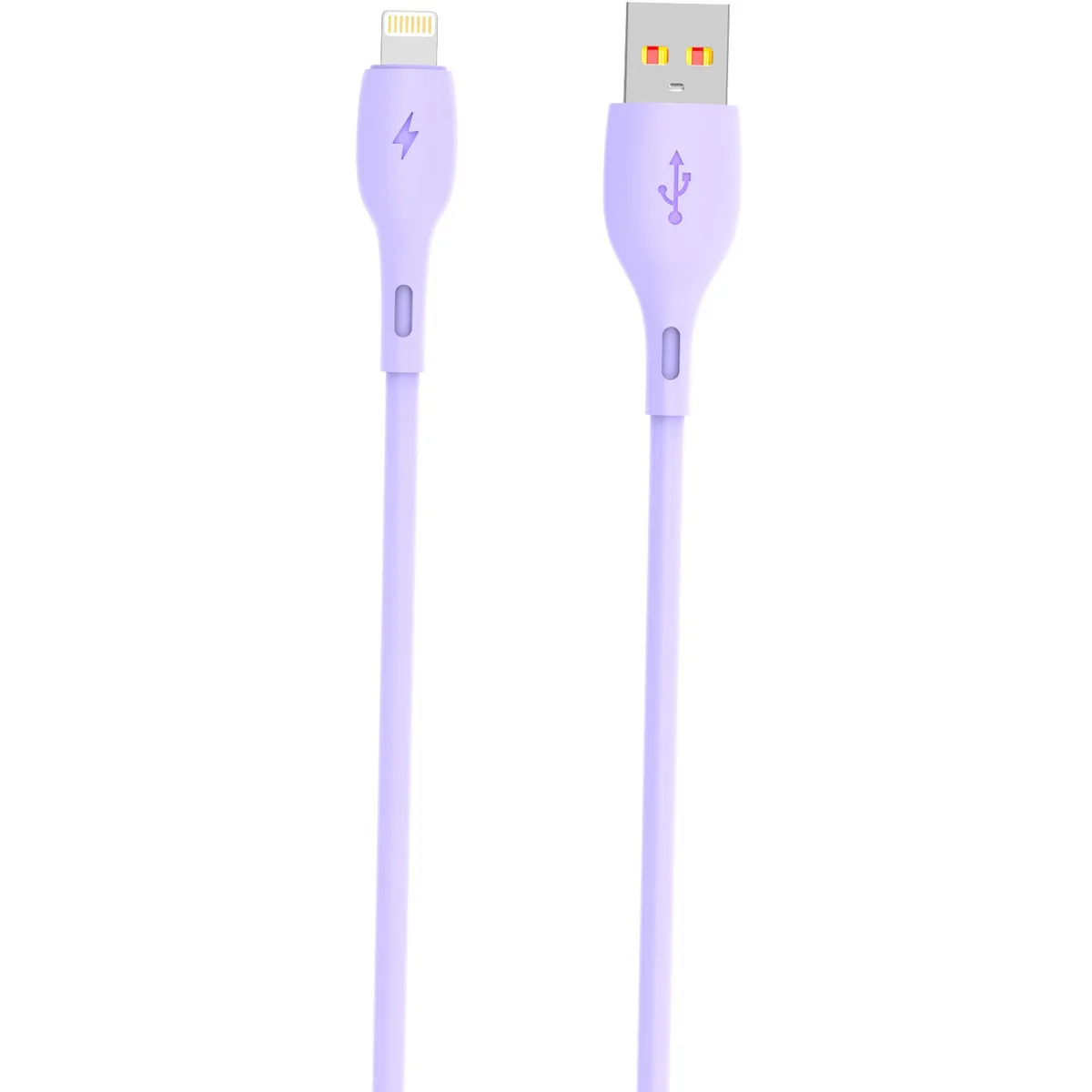 Кабель SkyDolphin S22L Soft Silicone USB - Lightning (M/M), 1 м, Violet (USB-000600) - мініатюра 2