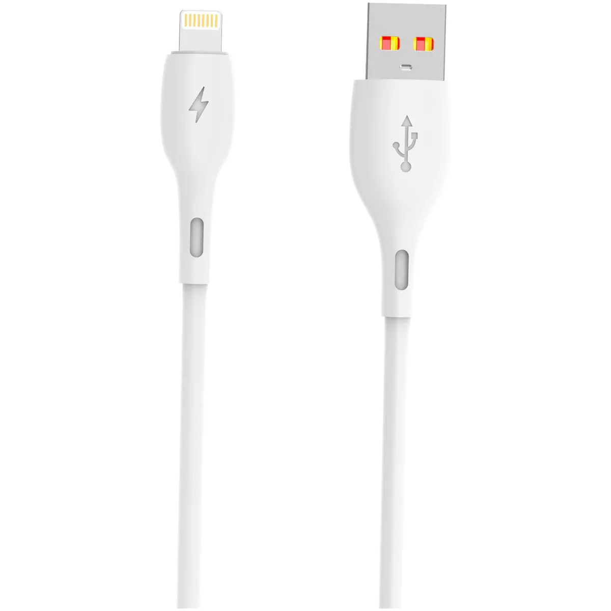 Кабель SkyDolphin S22L Soft Silicone USB - Lightning (M/M), 1 м, White (USB-000599) - зображення 1