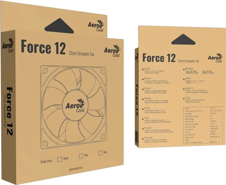 Вентилятор AeroCool Force 12 PWM Black (ACF3-FC01110.11) - мініатюра 8