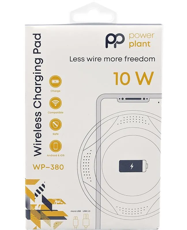 Бездротовий зарядний пристрій PowerPlant WP-380 (SC230143) - зображення 1