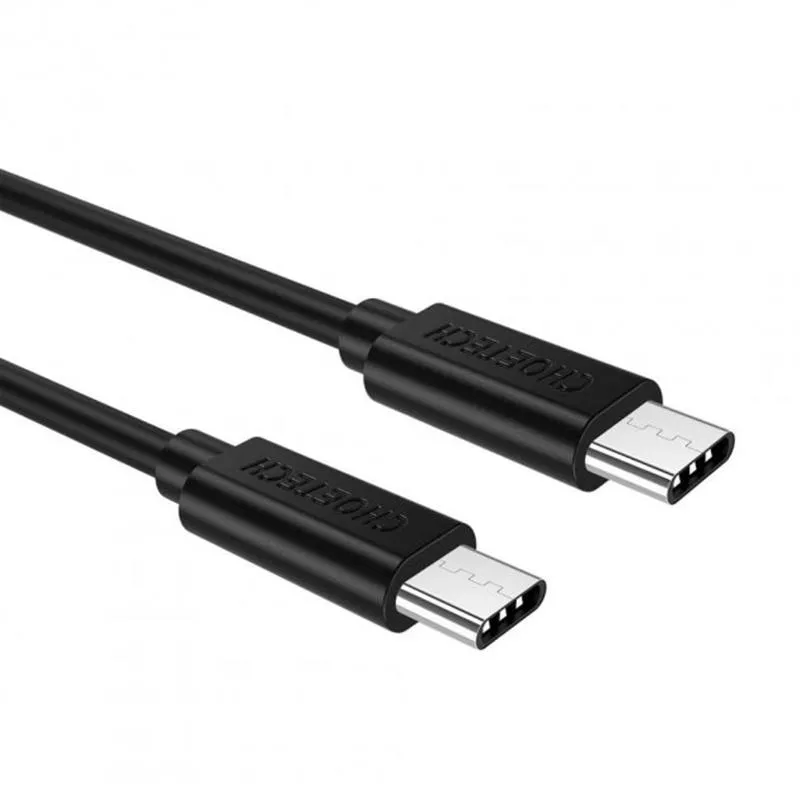 Кабель Choetech USB Type-C - USB Type-C (M/M), 3 м, Black (CC0004) - мініатюра 2