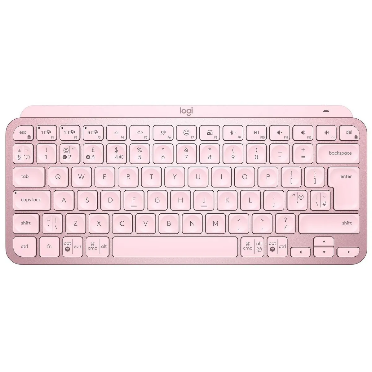 Клавіатура бездротова Logitech MX Keys Mini Wireless Illuminated UA Rose (920-010500) - зображення 1