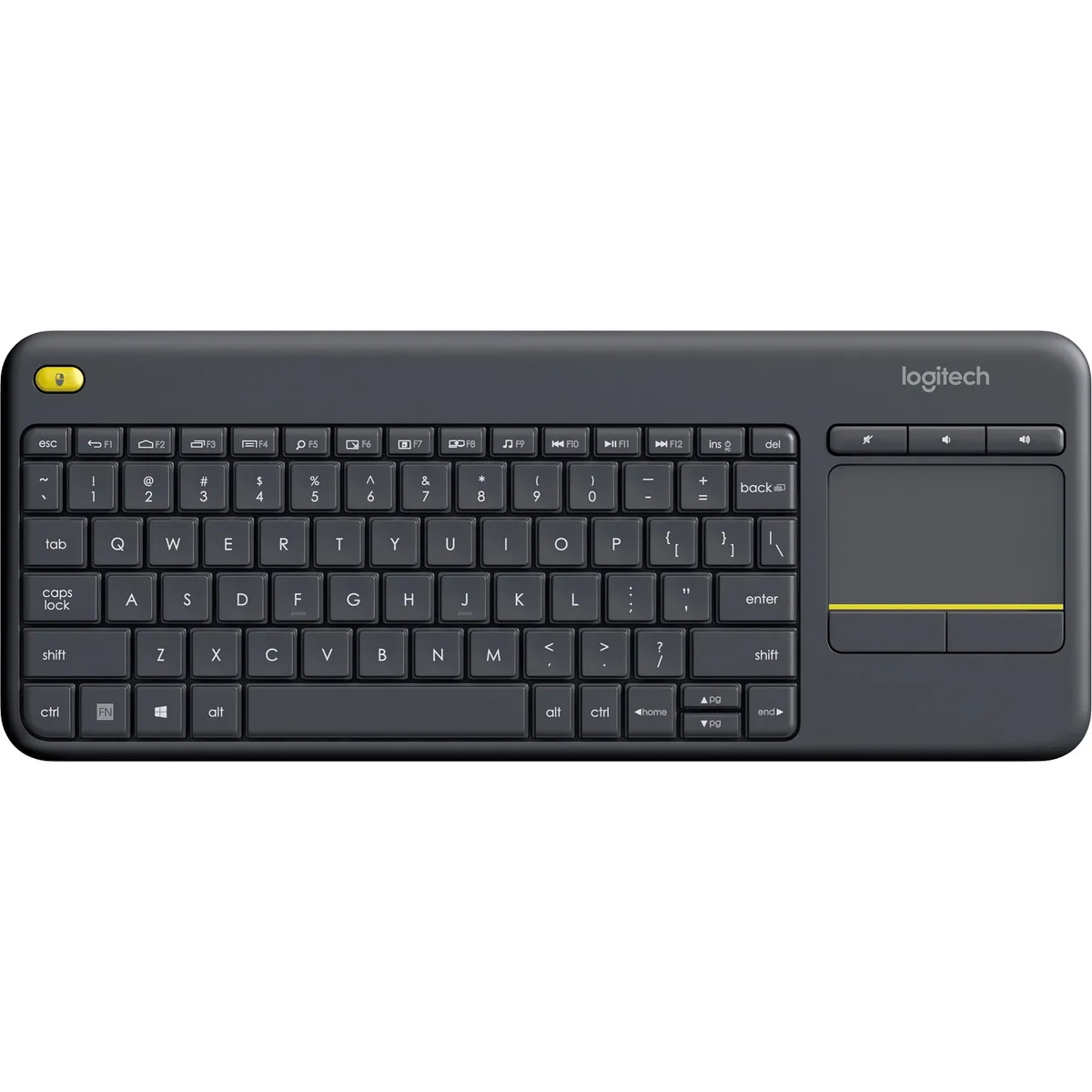 Клавіатура бездротова Logitech K400 Plus Black (920-007145) - зображення 1