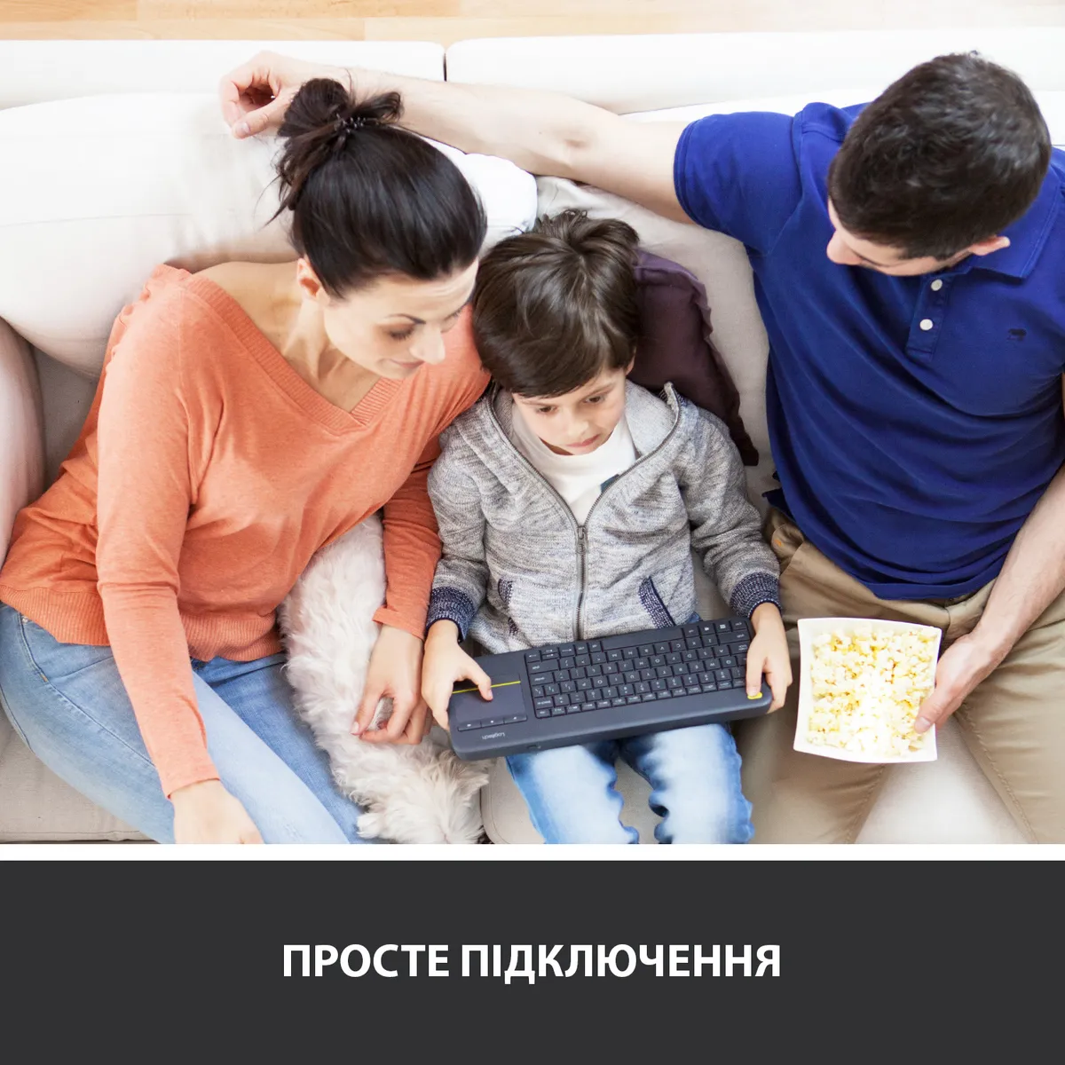 Клавіатура бездротова Logitech K400 Plus Black (920-007145) - мініатюра 6