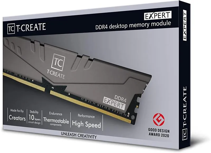 Модуль пам`яті DDR4 2x8GB/3200 Team T-Create Expert Gray (TTCED416G3200HC16FDC01) - мініатюра 4
