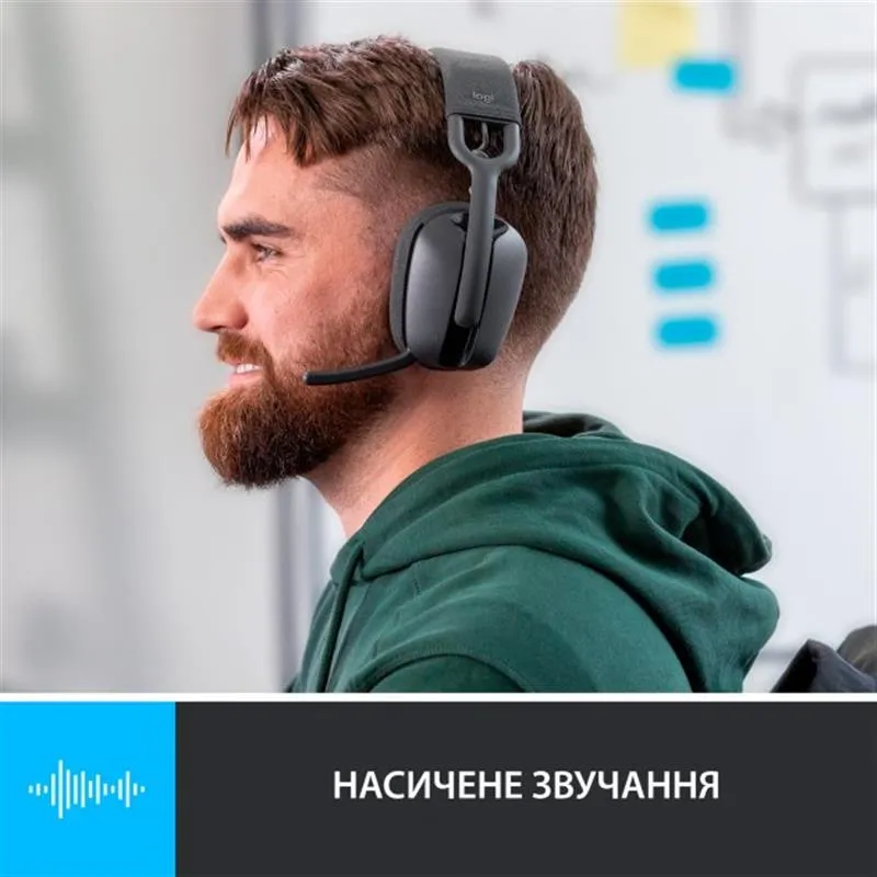 Bluetooth-гарнітура Logitech Zone Vibe 100 Wireless Graphite (981-001213) - мініатюра 13