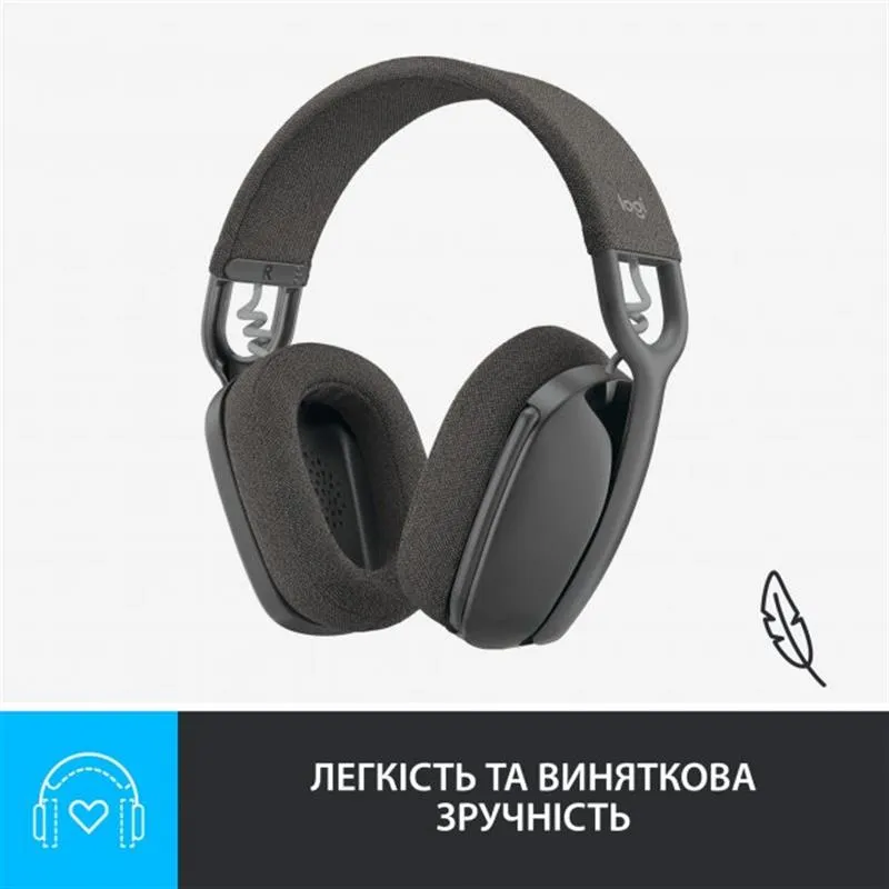 Bluetooth-гарнітура Logitech Zone Vibe 100 Wireless Graphite (981-001213) - мініатюра 14