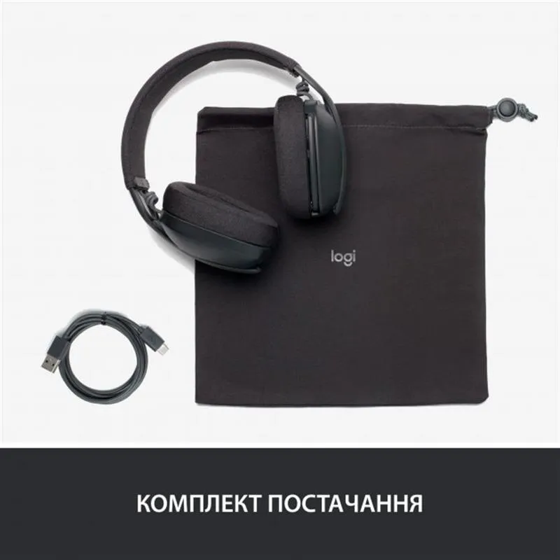 Bluetooth-гарнітура Logitech Zone Vibe 100 Wireless Graphite (981-001213) - мініатюра 6