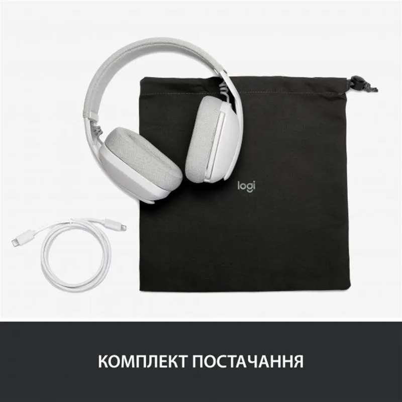 Bluetooth-гарнітура Logitech Zone Vibe 100 Wireless Off-White (981-001219) - мініатюра 10