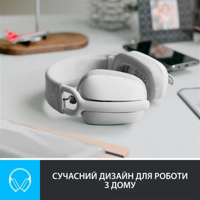 Bluetooth-гарнітура Logitech Zone Vibe 100 Wireless Off-White (981-001219) - мініатюра 11