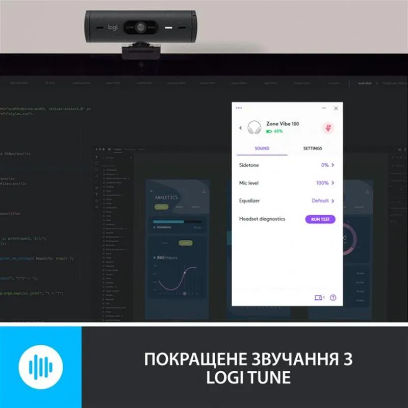 Bluetooth-гарнітура Logitech Zone Vibe 100 Wireless Off-White (981-001219) - мініатюра 9