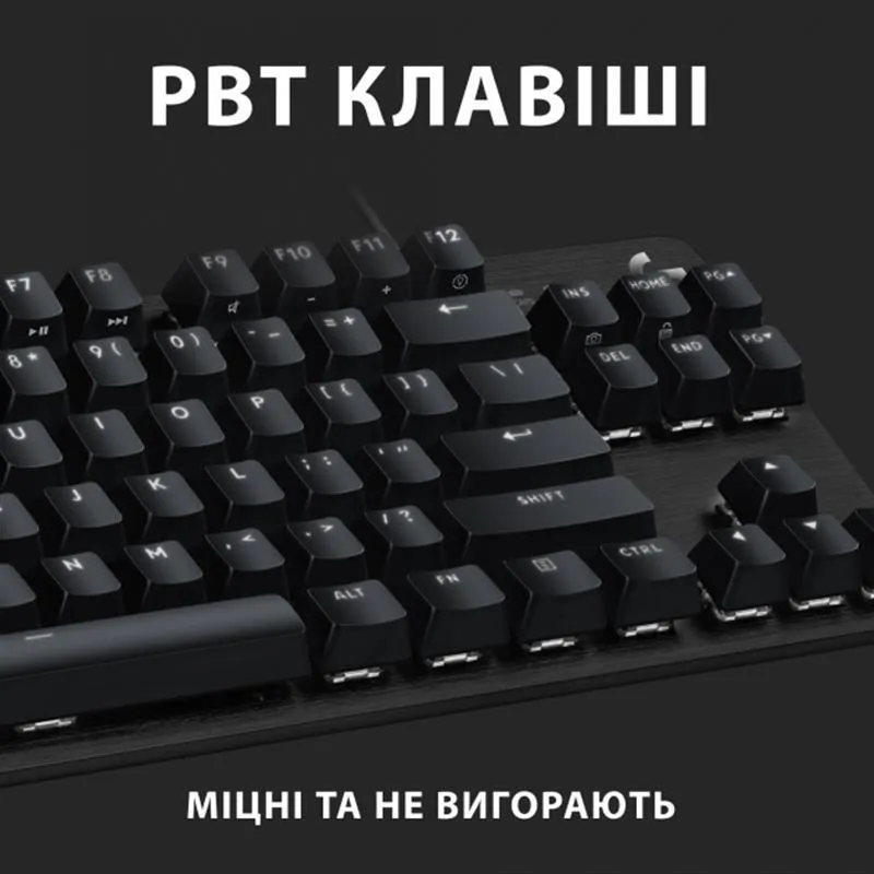Клавiатура Logitech G413 TKL SE Corded Mechanical Gaming Keyboard Black (920-010446) - мініатюра 7