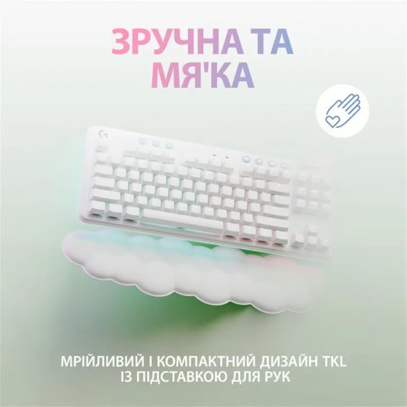 Клавіатура бездротова Logitech G715 Tactile White (920-010465) - мініатюра 8