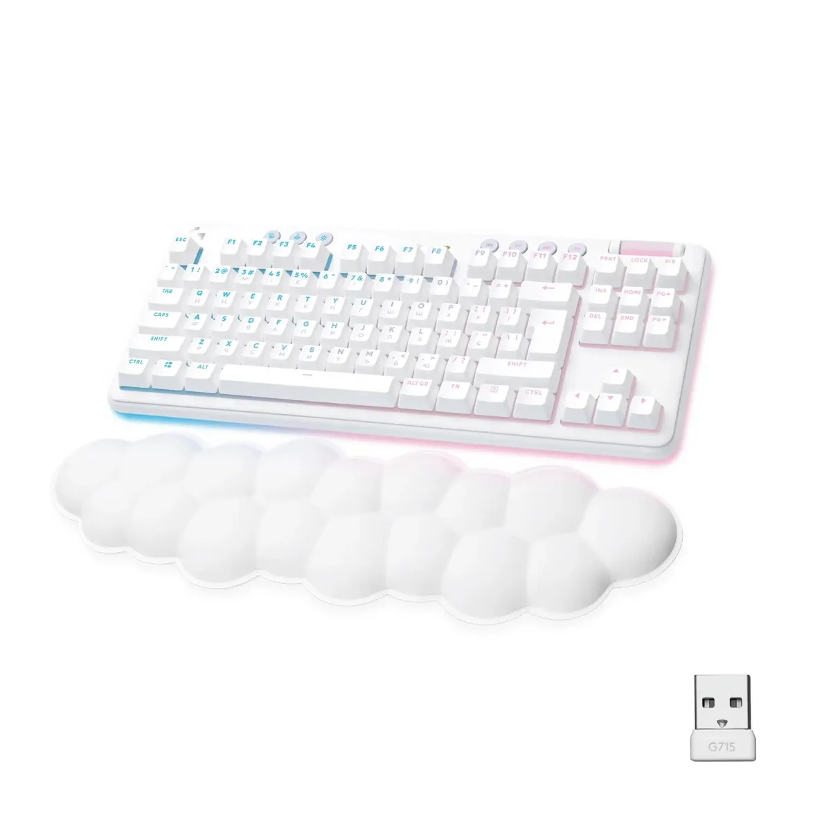 Клавіатура бездротова Logitech G715 Linear White (920-010692) - зображення 1