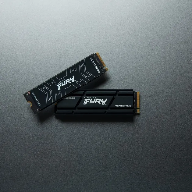 Накопичувач SSD 1TB Kingston Fury Renegade with Heatsink M.2 2280 PCIe 4.0 x4 NVMe 3D TLC (SFYRSK/1000G) - мініатюра 4