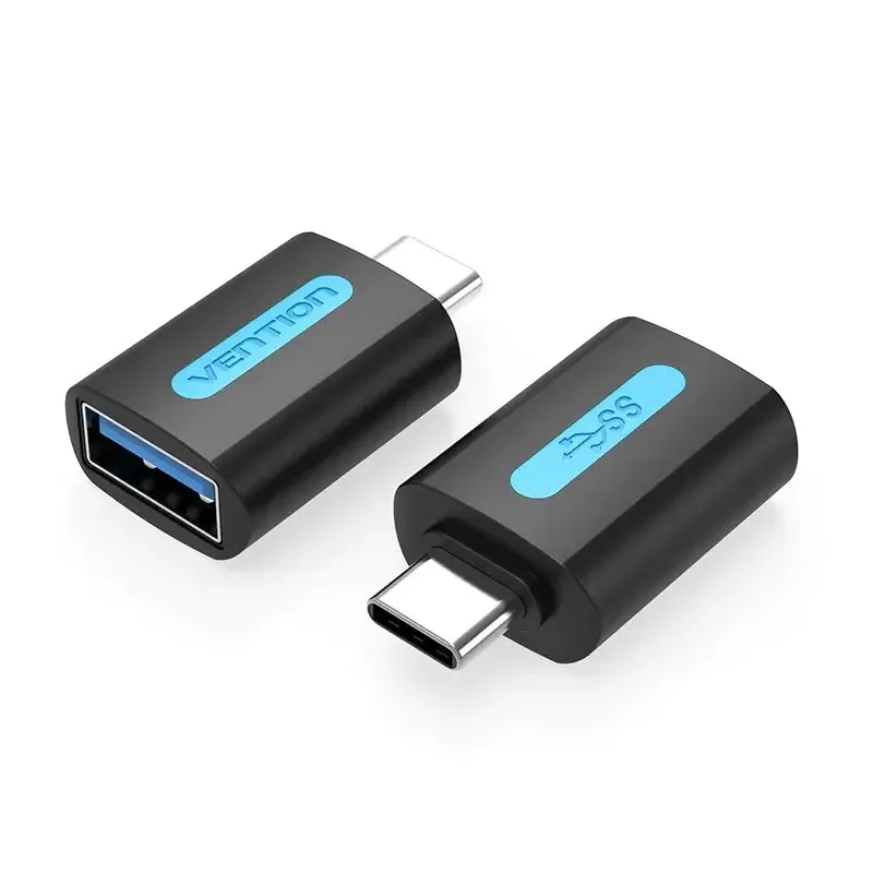 Перехідник Vention USB Type-C - USB V 3.0 (M/F), Black (CDUB0) - зображення 1