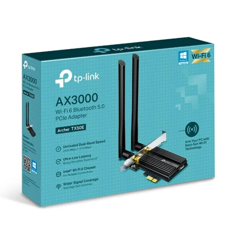 Бездротовий адаптер PCIe TP-Link ARCHER TX50E - мініатюра 2