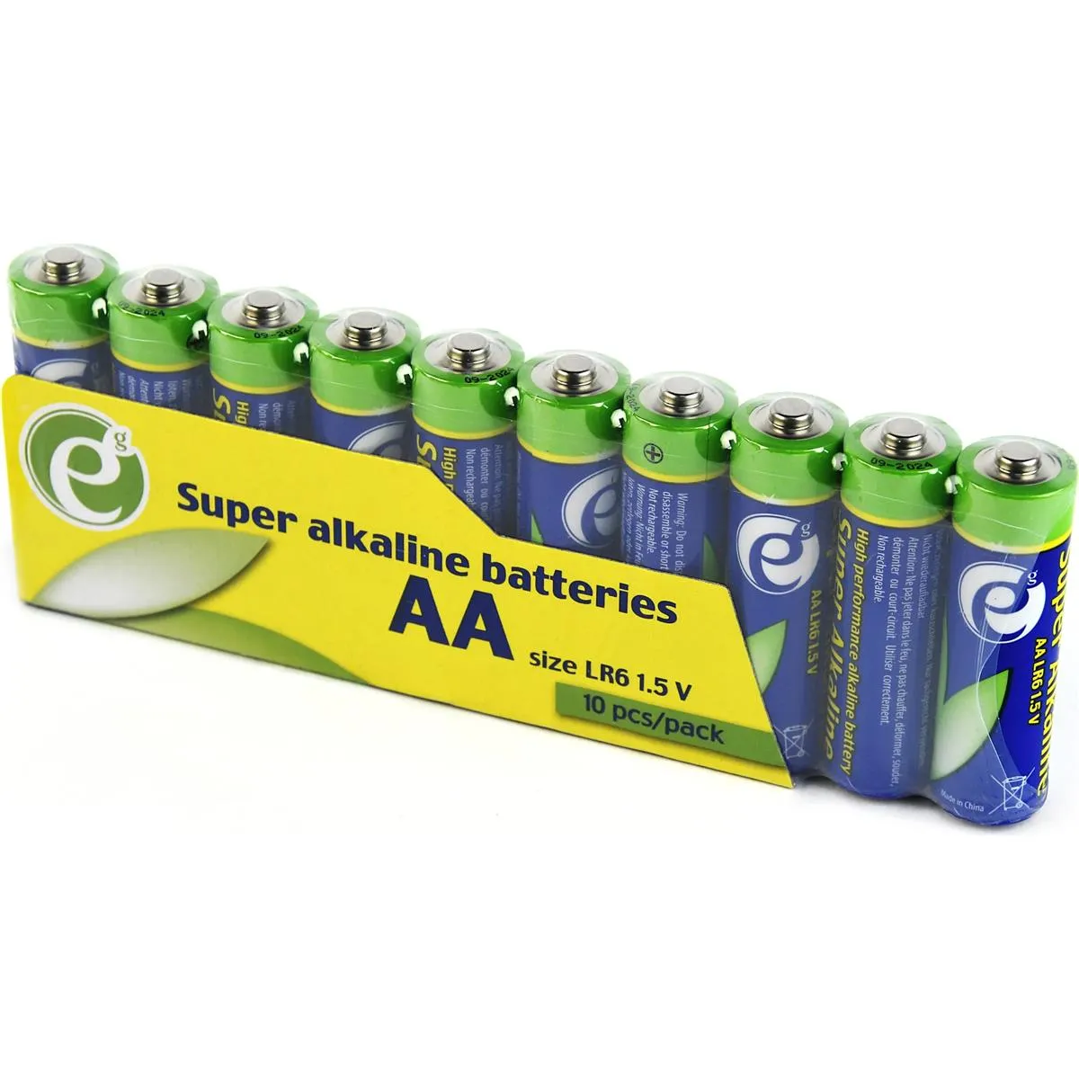 Батарейка EnerGenie Super Alkaline AA/LR06 10 шт (EG-BA-AASA-01) - зображення 1
