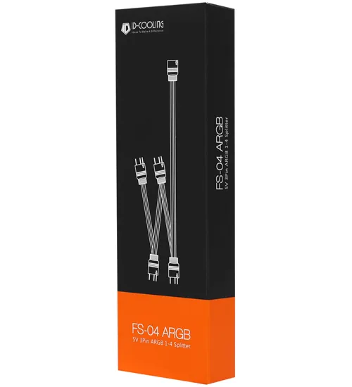 Розгалужувач живлення вентиляторів ID-Cooling FS-04 ARGB Splitter 1-4 - зображення 1