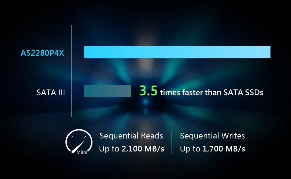 Накопичувач SSD  512GB Apacer AS2280P4X M.2 PCIe 3.0 3D TLC (AP512GAS2280P4X-1) - мініатюра 5