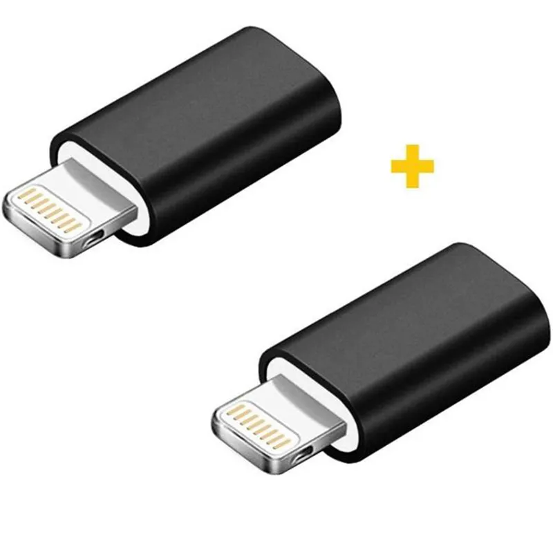 Адаптер XoKo AC-005 micro USB - Lightning (F/M), 2шт., Black (XK-AC005-BK2) - зображення 1