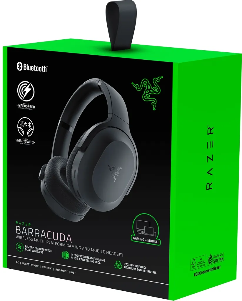 Bluetooth-гарнітура Razer Barracuda Black (RZ04-03790100-R3M1) - мініатюра 6