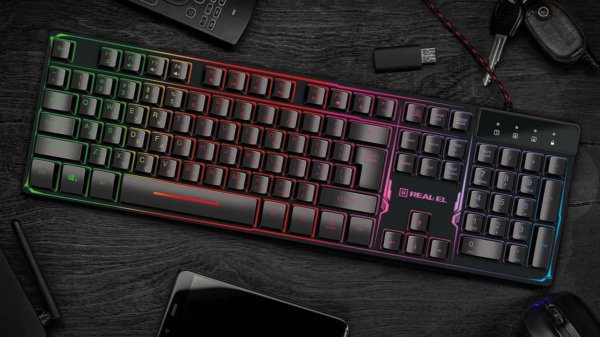 Клавіатура REAL-EL Gaming 8700 Black - мініатюра 11