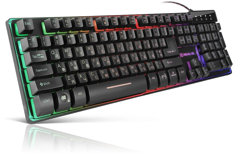 Клавіатура REAL-EL Gaming 8700 Black - мініатюра 2