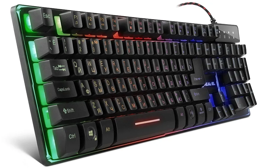 Клавіатура REAL-EL Gaming 8700 Black - мініатюра 3
