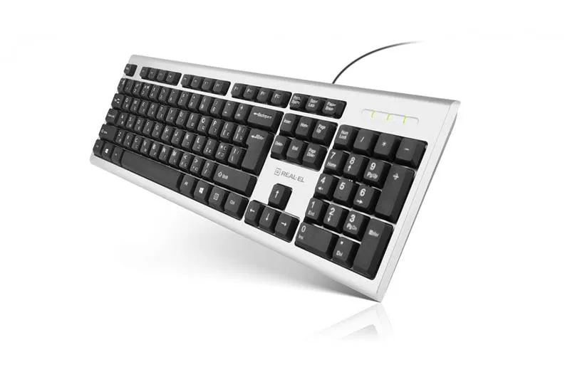 Клавіатура REAL-EL 507 Standard Silver  - мініатюра 6