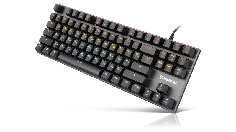 Клавіатура REAL-EL M 05 Grey USB - мініатюра 7
