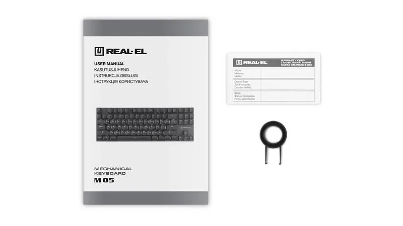 Клавіатура REAL-EL M 05 Grey USB - мініатюра 9