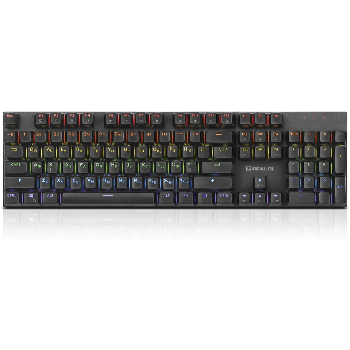 Клавіатура REAL-EL M 13 Grey USB - мініатюра 11