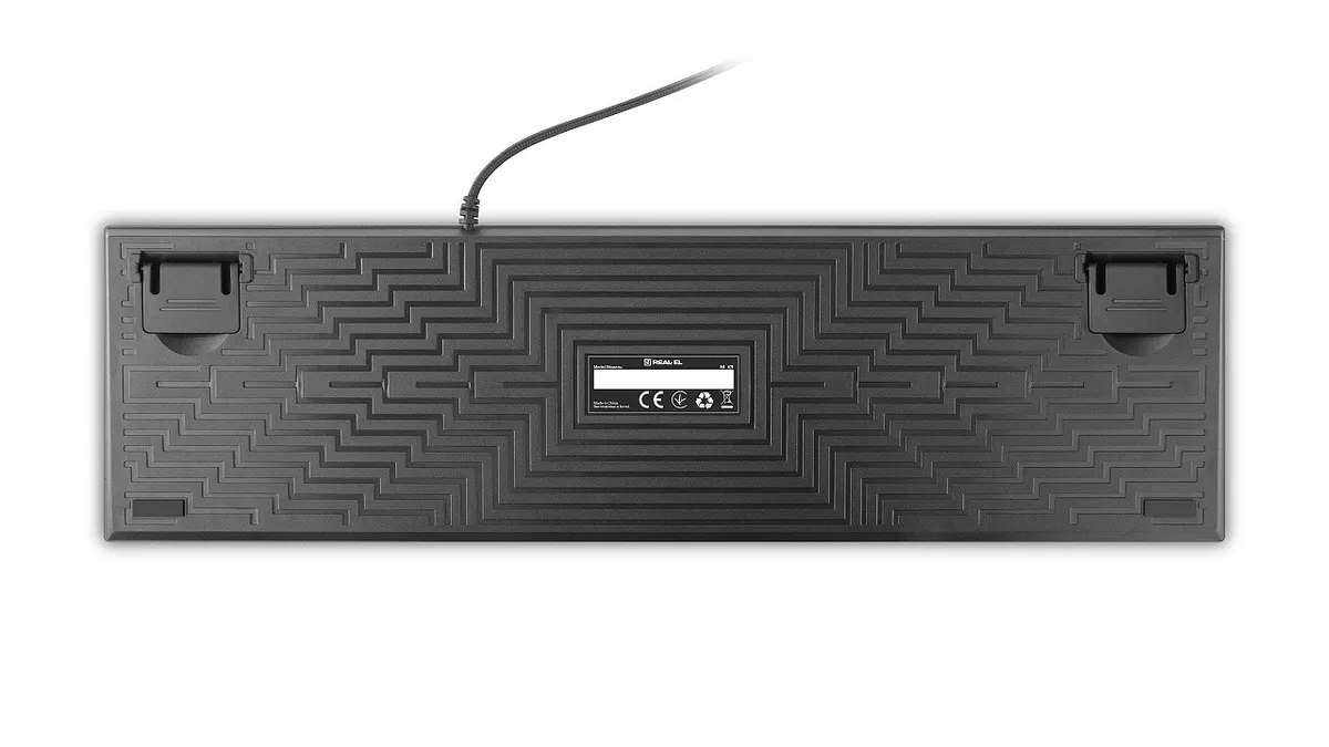 Клавіатура REAL-EL M 13 Grey USB - мініатюра 8