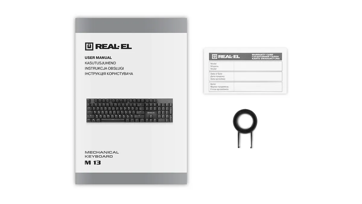 Клавіатура REAL-EL M 13 Grey USB - мініатюра 9