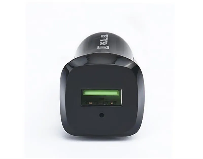 Автомобільний зарядний пристрій REAL-EL CA-30 QC3.0 (1USBx3A) Black/Grey - мініатюра 2