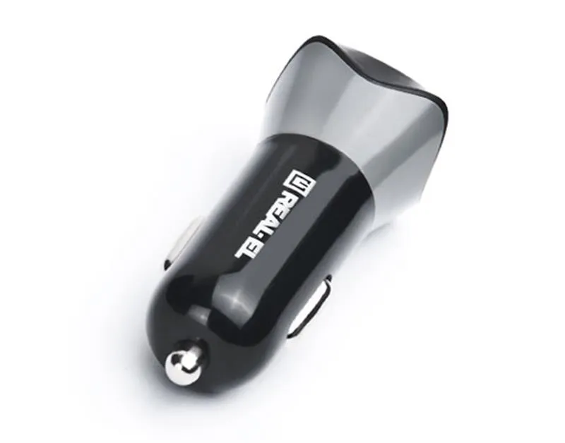 Автомобільний зарядний пристрій REAL-EL CA-30 QC3.0 (1USBx3A) Black/Grey - мініатюра 3