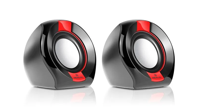 Акустична система REAL-EL S-50 Black/Red - зображення 1