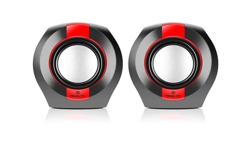 Акустична система REAL-EL S-50 Black/Red - мініатюра 2