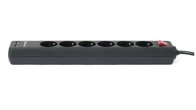 Фільтр живлення REAL-EL RS-6 Protect USB 3m Black - мініатюра 6