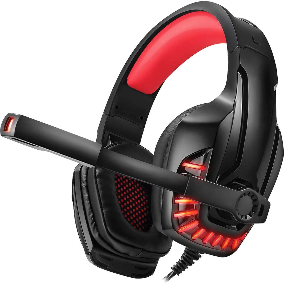 Гарнітура REAL-EL GDX-7650 Black/Red - зображення 1