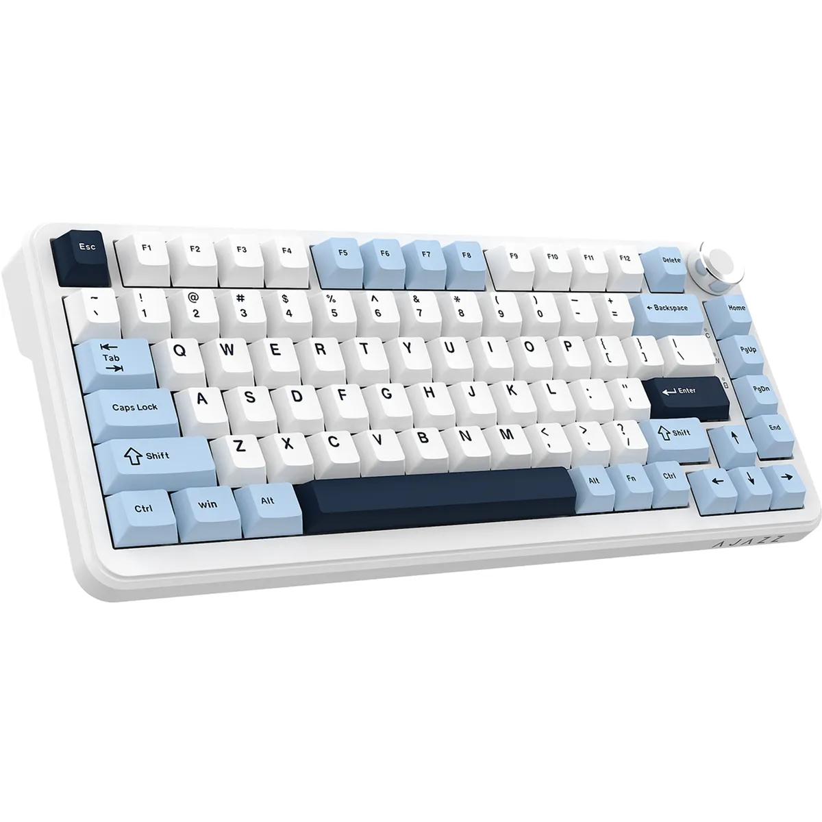 Клавіатура механічна бездротова Ajazz AK820 MAX PLUS Daydream Switch RGB Wireless/BT/USB White - мініатюра 8