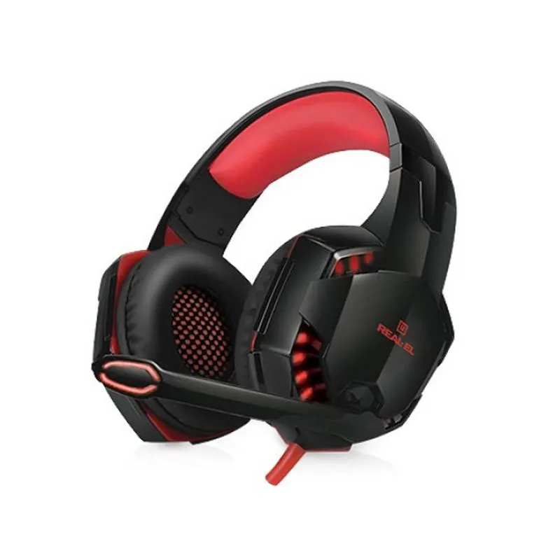 Гарнітура REAL-EL GDX-8000 Black/Red - зображення 1