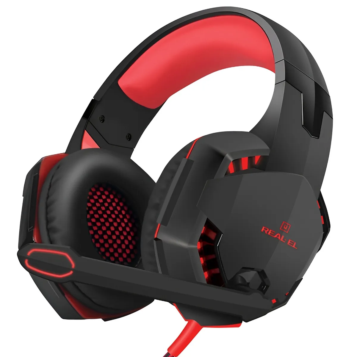 Гарнітура REAL-EL GDX-8000 Black/Red - мініатюра 3