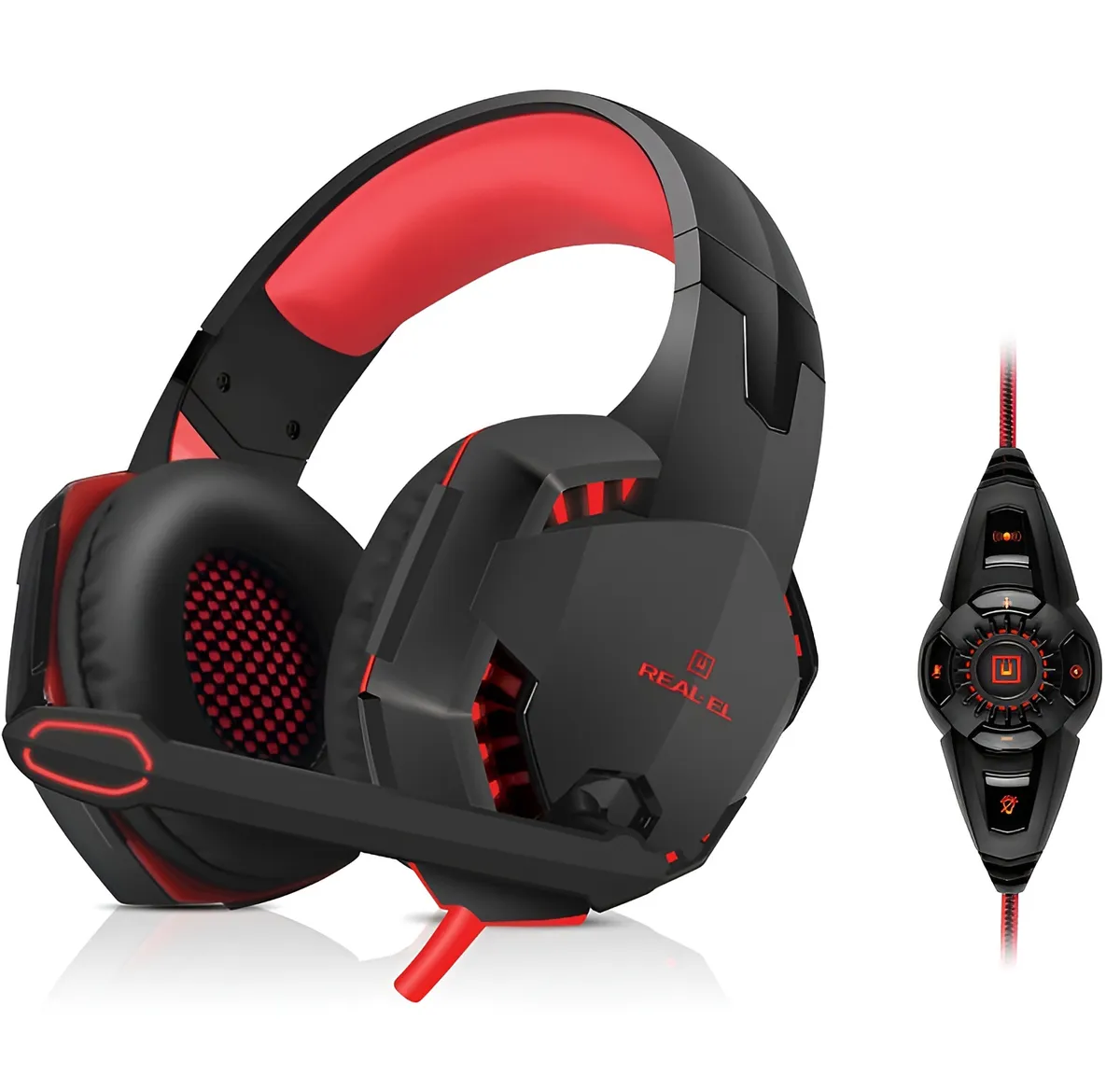 Гарнітура REAL-EL GDX-8000 Black/Red - мініатюра 7