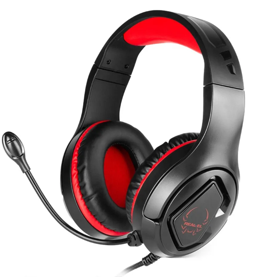 Гарнітура REAL-EL GDX-7590 Black/Red - зображення 1