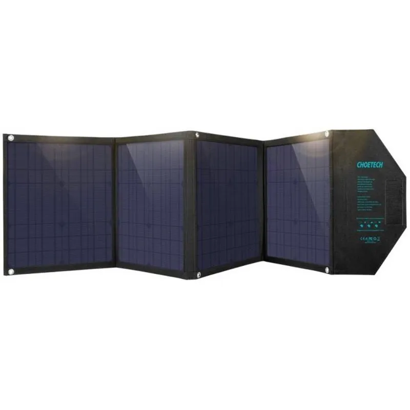 Сонячний зарядний пристрій Choetech 80W (158x41см) USB 5V/2.4A + 5V/2.4A QC3.0 + USB-C PD3.0 (30W) (SC007) - мініатюра 8