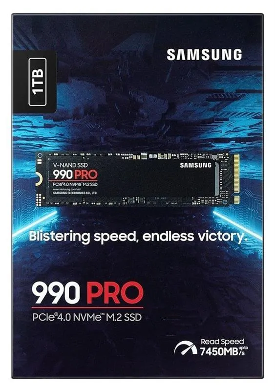 Накопичувач SSD  1ТB Samsung 990 PRO M.2 2280 PCIe 4.0 x4 NVMe V-NAND TLC (MZ-V9P1T0BW) - мініатюра 5