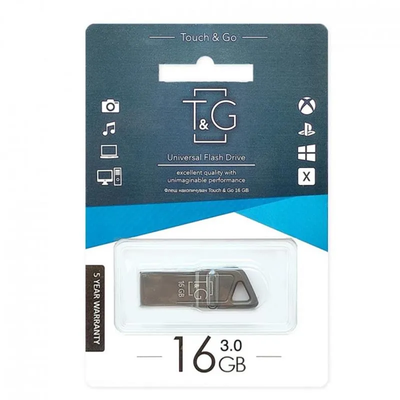 Флеш-накопичувач USB 16GB T&G 114 Metal Series (TG114-16G3) - мініатюра 2